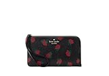 Kate Spade New York Staci Medium L Zip Wristlet (Black Floral)