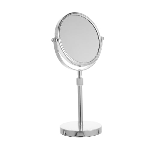 Miroir de Maquillage Rotatif Métal Double Face Stable Contre Reflets - 2