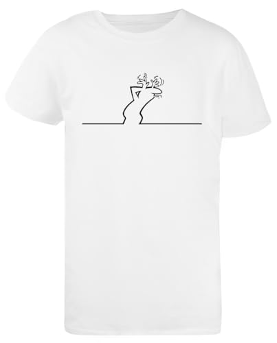 T-Shirt Blanc Jedhamuun Beekama Kid La Linea Coupe Régulière en Tri Blend Unisexe