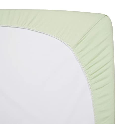 Image of TL Care Cotton Fitted Crib Sheet 52x28, Celery