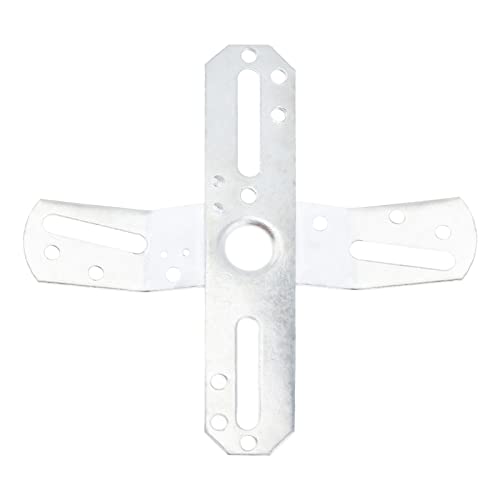 Image of RTNLIT 4 inch Light Fixture Mounting Bracket, Universal Chandelier Crossbar 180 Rotation and Fixed, Cross-Shaped Lighting Parts with Screws and Nuts, 2 Packs