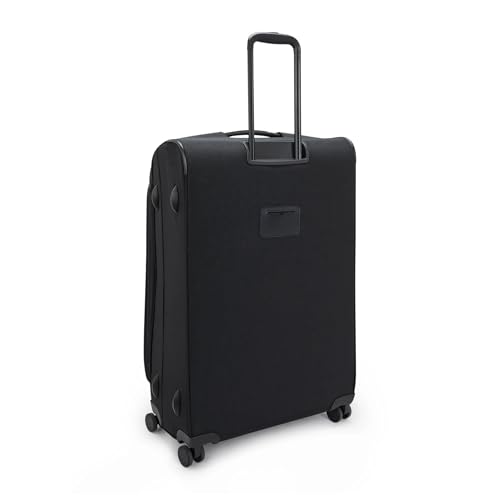 Image of Kipling New Youri Spin Large 4 Wheeled Rolling Luggage Black Noir