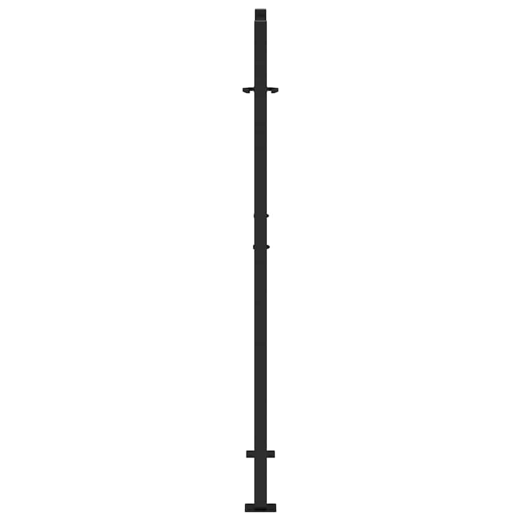 Generico Cancello da Giardino Nero 105x155 cm in Acciaio Design Leggero,Nero,21.7kg,4100951