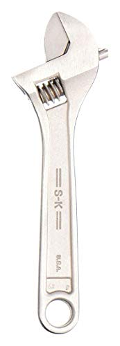 SK Tools USA 4" Adjustable Chrome Wrench, 1/2" Jaw Capacity | 8004