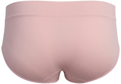 Reebok Women's Underwear - Seamless Hipster Briefs (5 Pack), Size Large, Grey/Black/Pink Print #TOP5