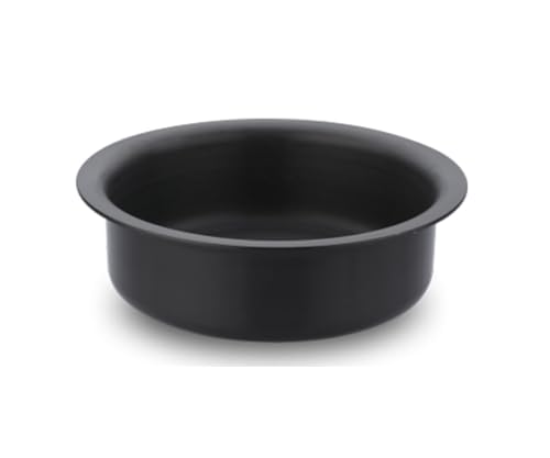 Image of Onions India Gold Hard Anodised Lagadi Pan /Tope | Deep Round Cooking Pan for Everyday Use | Gas Stove Compatible | Extra Thick, Durable, Non-Reactive Cookware(No 3)