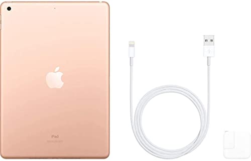 Image of Apple iPad (7th Generation, 10.2-inch, 2019), 128GB, Wi-Fi + Cellular, Gold (Renewed Premium)
