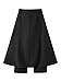 easyforever Mens Fashion Patchwork Cape Tailcoat Pants Straight Long Pants Culottes Gothic Costume Black X-Large
