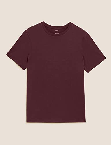 Image of Marks & Spencer Men's Cotton Solid Regular Fit Tshirt