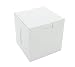 Southern Champion Tray 0907 Premium Clay Coated Kraft Paperboard White Non-Window Lock Corner Bakery Box, 4" Length x 4" Width x 4" Height (Case of 200)