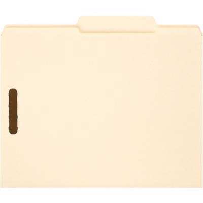 SMD14580 - Smead Manila Fastener Folders with Reinforced Tab