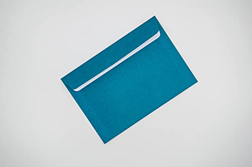 500x Briefumschlag Petrol DIN C6 Fensterlos