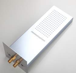 Douche pluie économie d'eau et robinet mural pour baignoire confort