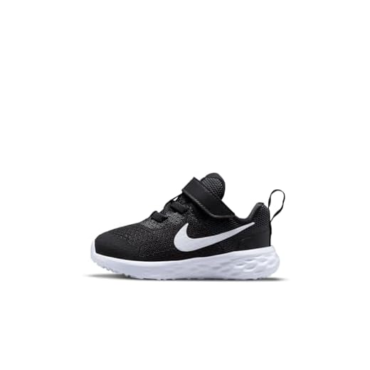 Nike Jungen Unisex Kinder Revolution 6 Sneaker, Black/White-Dk Smoke Grey, 29 EU