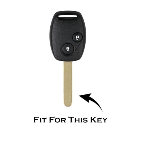 Image of BKN Luxury Metal Silicon Key Cover Compatible with Honda City Old BRIO Amaze Jazz MOBILIO Civic Old 2 Button | Full Protections | Visible in Low-Light Conditions