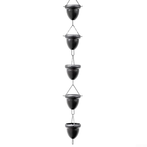 Élégante chaîne de pluie d'extérieur en alliage d'aluminium, idéale pour diriger l'eau de pluie et embellir les jardins (A)