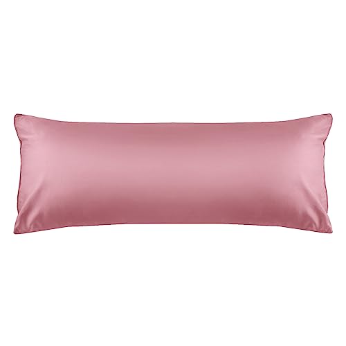 Warmstar Cotton Body Pillow Cover 1 Pack, 600 Thread Count Body Pillow case 20"x54", Long Body Pillow Case Cover Soft Breathable with Envelope Closure,Lotus Pink