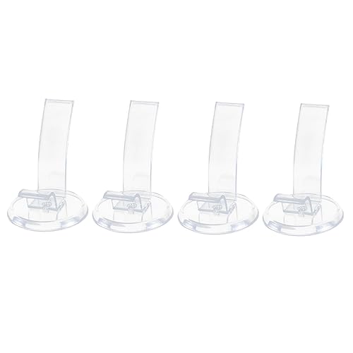 Cabilock Fashionable Shoe Display 4pcs Acrylic Shoe Rack for Heels Easy Maintenance and Storage