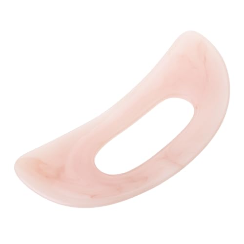 YS0911 Gua Sha Massage Tool with Handle Resin Massager Scraping Board for Body Shaping Muscle Neck Back Face Gua Sha Massage Tool Body, Pink