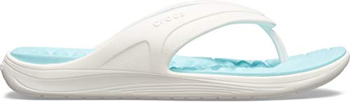 Image of Crocs Reviva Flip-Flop, White /Ice Blue, 4 US Men / 6 US Women M US