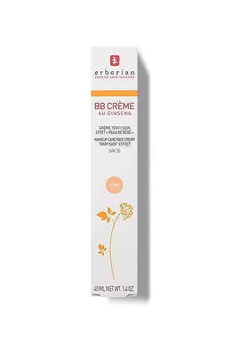 Erborian - BB Cream With Ginseng - Complexion Cream - "Baby Skin" Effect - Korean Cosmetic Treatment 5 -In -1 For SPF 20 - Doré 40 ml - Image 3