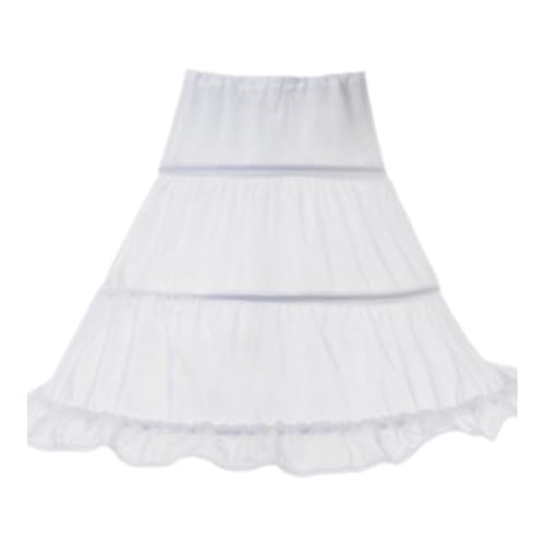 Girls Hoops Petticoat White Dress Decor Beautiful Underskirt for Theme Party