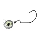 Set di 10 ganci da pesca con occhi luminosi per pesci di gomma (35 g/50 g/70 g/100 g)