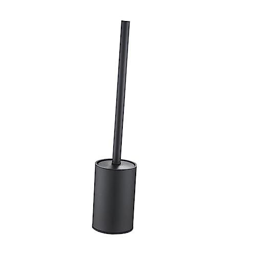 Brosse pour toilette design compact noir parfait pour optimiser l'espace des petits WC - 2
