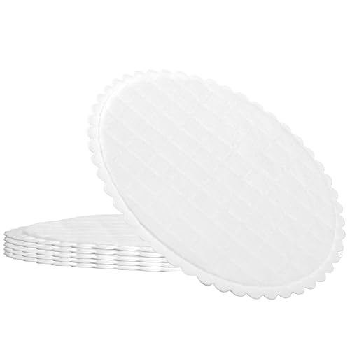 Dript Coffee Drip Catcher Pads, White, Absorbent Disposable Tray Protector, Round, 5 Pack, for Keurig, Nespresso, Espresso Machines and Refrigerator Dispenser Trays