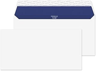 Blake Premium Pure DL 110 x 220 mm 120 gsm Recycled Peel & Seal Wallet Envelopes (RP81255) Super White Wove - Pack of 50