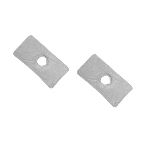 Genérico 2 Piezas toalla de cama de masaje cubiertas de almohada mini valla para accesorios de casa de muñecas funda de almohada cabestrillo de cama fundas para reposacabezas de masaje paño