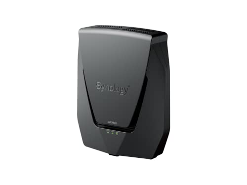 Synology WRX560 Dual-band Wi-Fi 6 Router with a quad-core 1.4 GHz processor and 512 MB of DDR4