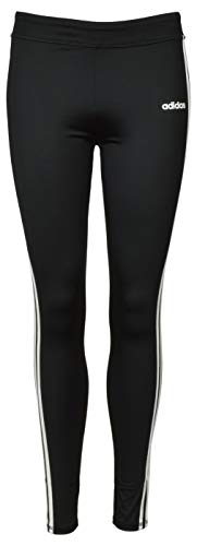 adidas Girls' Performance Tight Three Stripe Leggings - L - Black/White2