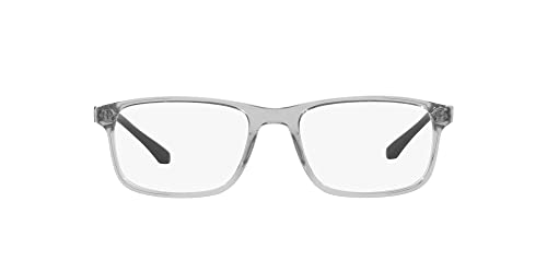 Emporio Armani EA3098 Prescription Eyewear Frames, Transparent Grey/Demo Lens, 53 mm