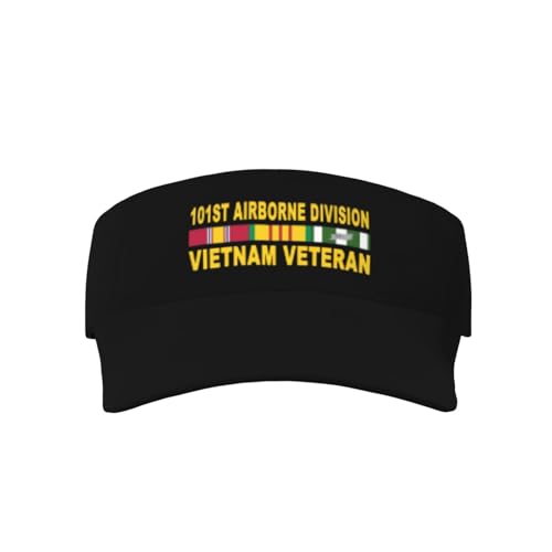 Emkihbo US Army 101St Airborne Division Vietnam Veteran Adult Adjustable Sunscreen Visor Cap Baseball Caps for Women and Men
