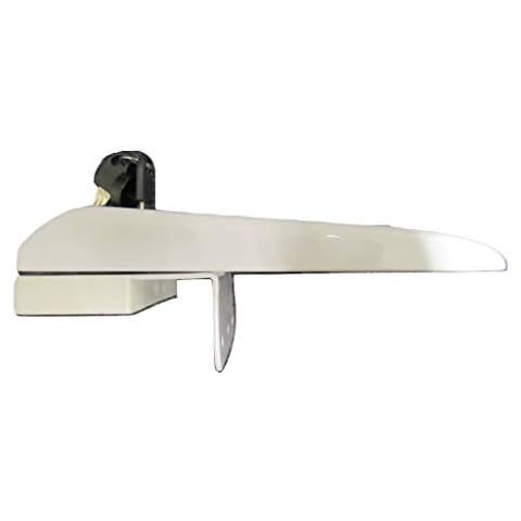 Motorhome Door Frame Lock - Magnum Entrance Security Plate White Cover
