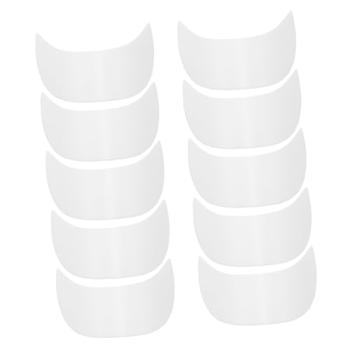 10pcs Baseball Cap Hat Shaper Inserts Plastic Hat Brim Liner for Boys and Girls White