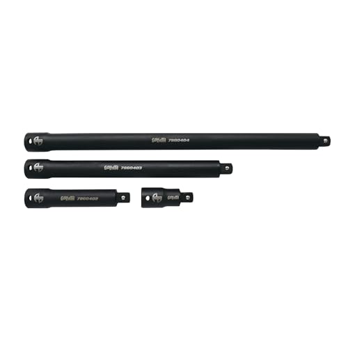 Astro Tools 78004 4pc 1/2' Drive Goliath High Torque-Saver Impact Extension Bar Set 2.5' -15'