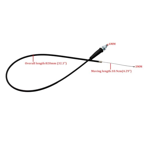 Image of PRO BAT Throttle Cable 820mm /32 inch 50cc 70cc 90cc 110cc 125cc Dirt Pit Bike CRF50 XR50 SDG SSR Roketa Sunl Coolster Straight Tip