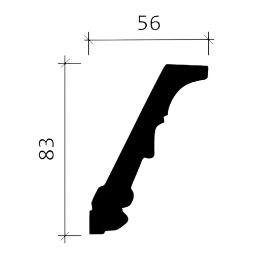 Corniche Profhome 150186 moulure premium en polyuréthane rigide de 200 cm
