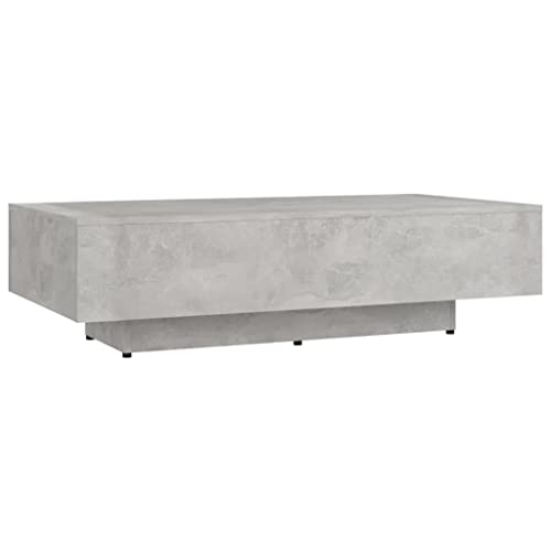 vidaXL Table Basse Table d'Appoint Table de Canapé Bout de Canapé Meuble de Salle de Séjour Salon Intérieur Gris Béton 115x60x31 cm Aggloméré