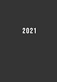  2021: Terminkalender mit Uhrzeiten 5 bis 23h Tag  1 Tag auf 1 Seite mit Zeiteinteilung  A5 Tagesplaner mit Zeit  Kalenderbuch Planer Organizer ... Buchkalender Jahresplaner  Soft-Cover Grau