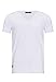 T-Shirt Basic Homme Manches Courtes Col en V Coton 1x Noir XXL