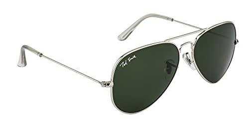 Image of Ted Smith Mens Womens Polycarbonate Uv Protection Metal Pilot Sunglasses