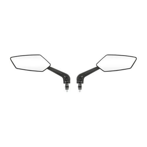 Espejos retrovisores de manillar para moto Cafe Racer y Scooter cristal azul 8/10mm 4