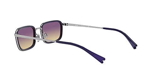 Vogue Eyewear Women's Vo4166S Rectangular Sunglasses, Gunmetal/Yellow Gradient Violet, 49 Mm #TOP4