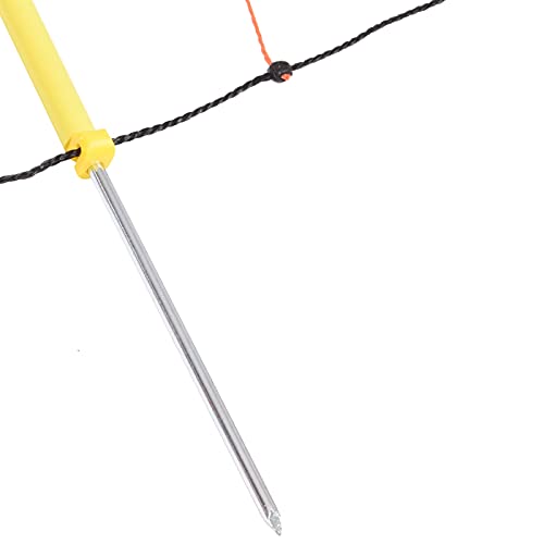VOSS.farming Schafzaun 90cm Classic 50m, Schafnetz Ziegenzaun Elektronetz, 14 Pfähle 1 Spitze, Orange