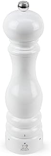 Peugeot - Paris u'Select ręczny młynek do soli - regulowany młynek - drewno bukowe, biały połysk - 22 cm