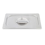 1 tapa de acero inoxidable sólida para sartén de mesa de vapor de tamaño 1/3