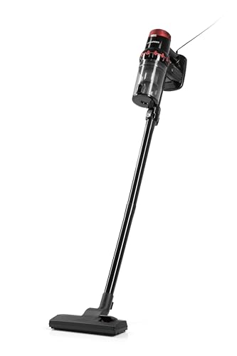 CLEANmaxx Zyklon Staubsauger | 2in1 beutelloser Boden- & Handstaubsauger | Starke Saugleistung 12 kPa & 400 W - ideal für Tierhaare | Mit 4 m Kabel & 1L Staubbehälter